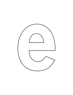 Lowercase Letter E Kids Coloring Pages Pdf, Free Vectors File